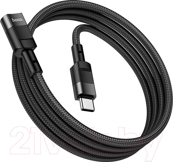Изображение товара Кабель Hoco U107 Type-C to Type-C (1.2м, черный)