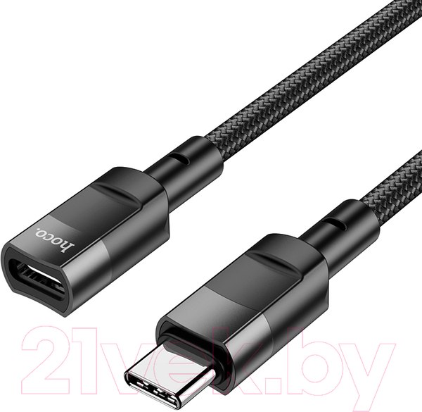 Изображение товара Кабель Hoco U107 Type-C to Type-C (1.2м, черный)