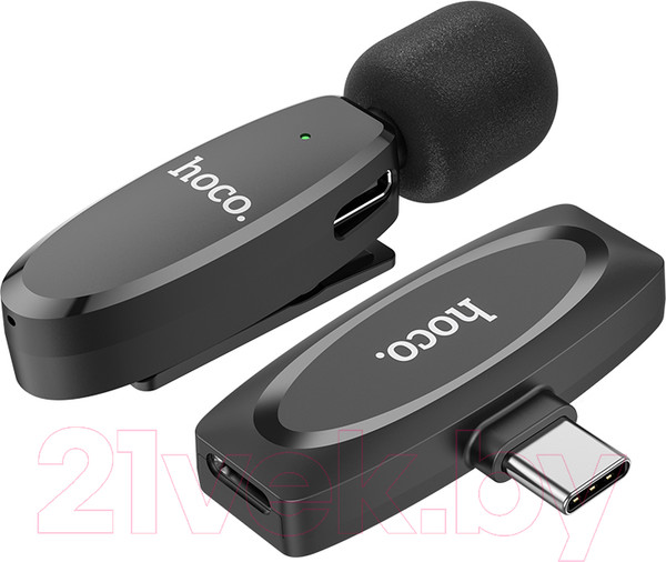 Изображение товара Радиосистема микрофонная Hoco L15 Type-C (черный)