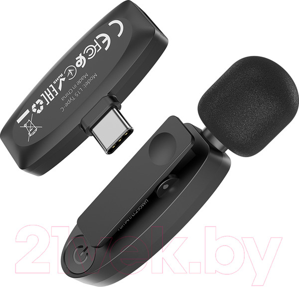 Изображение товара Радиосистема микрофонная Hoco L15 Type-C (черный)