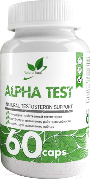 Изображение товара Тестобустер NaturalSupp Альфа Мэн Alfa Test (60капсул)