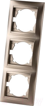 Изображение товара Рамка для выключателей и розеток TDM Лама SQ1815-0734 (бронза)