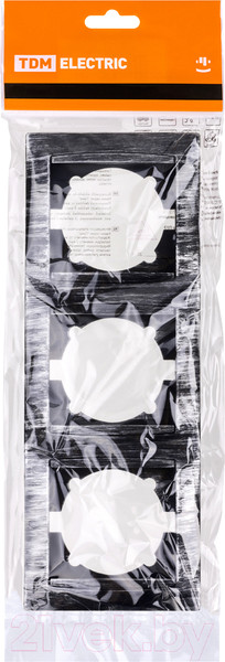 Изображение товара Рамка для выключателей и розеток TDM Лама SQ1815-0684 (старинное серебро)