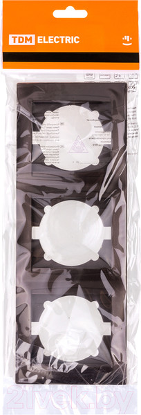 Изображение товара Рамка для выключателей и розеток TDM Лама SQ1815-0534 (шоколад)