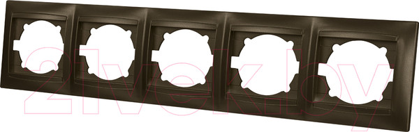 Изображение товара Рамка для выключателей и розеток TDM Лама SQ1815-0737 (бронза)