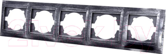 Изображение товара Рамка для выключателей и розеток TDM Лама SQ1815-0687 (старинное серебро)