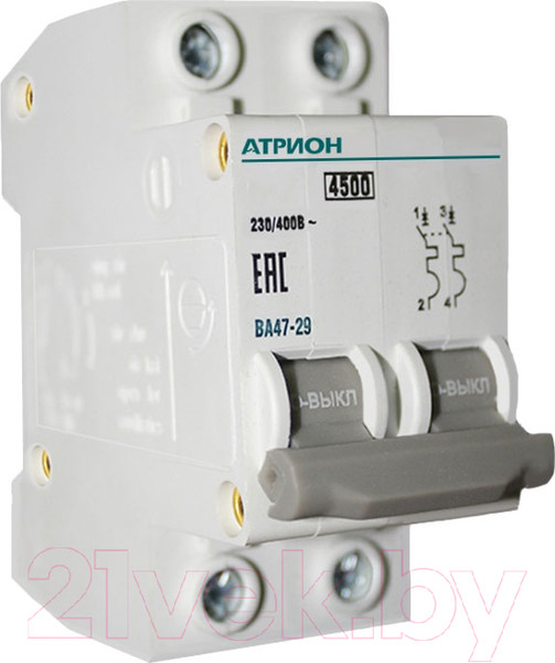 Изображение товара Выключатель автоматический Атрион VA4729-2-06B