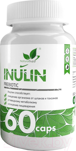Изображение товара Пищевая добавка NaturalSupp Инулин Inulin 500мг (60капсул)