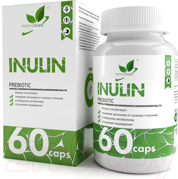 Изображение товара Пищевая добавка NaturalSupp Инулин Inulin 500мг (60капсул)