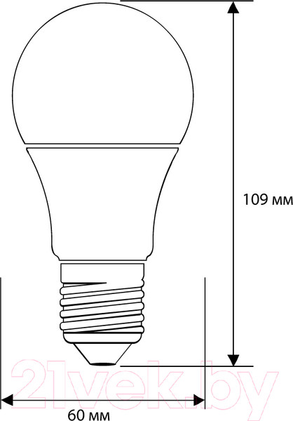 Изображение товара Лампа Camelion LEDRB/11-A60/830/E27 / 15067
