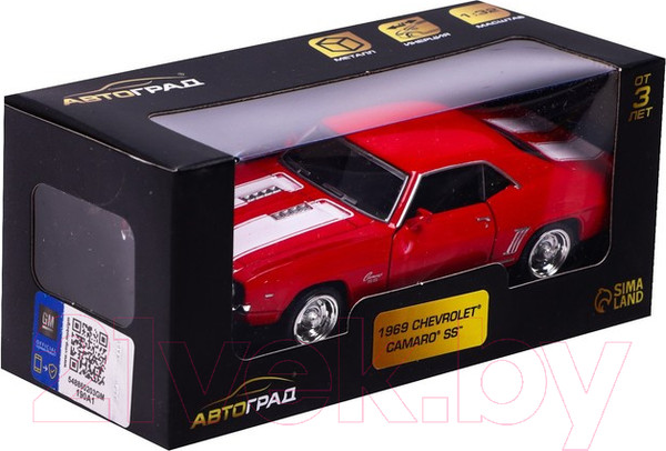 Изображение товара Масштабная модель автомобиля Автоград Chevrolet Camaro SS / 7152960 (красный)