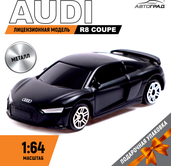 Изображение товара Масштабная модель автомобиля Автоград Audi R8 Coupe / 7152981 (черный)