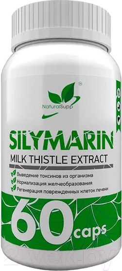 Изображение товара Комплексная пищевая добавка NaturalSupp Силимарин 340мг (60капсул)