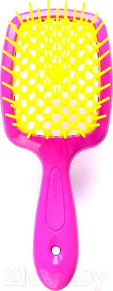 Изображение товара Расческа-массажер Janeke Superbrush Small 86SP234FY (фуксия/желтый)