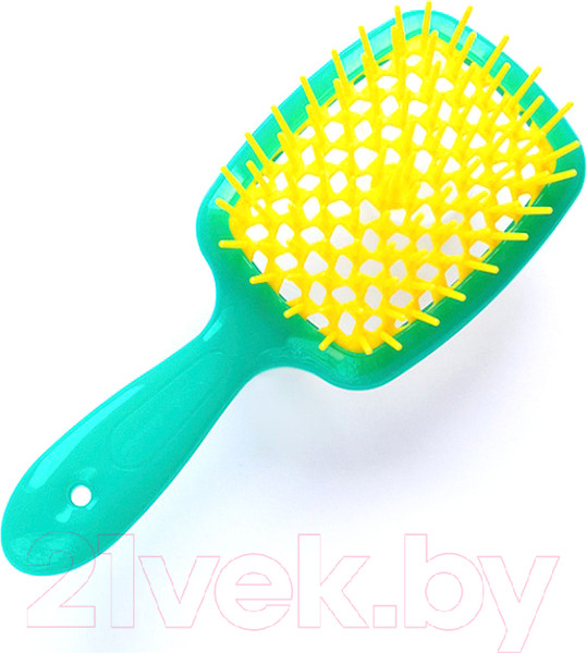 Изображение товара Расческа-массажер Janeke Superbrush Small 86SP234TSE (бирюзовый/желтый)