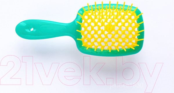 Изображение товара Расческа-массажер Janeke Superbrush Small 86SP234TSE (бирюзовый/желтый)