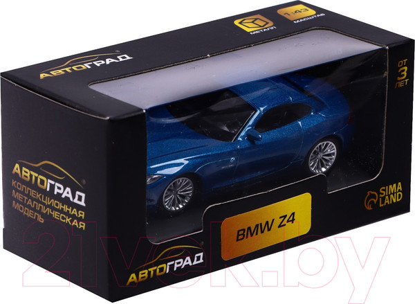 Изображение товара Масштабная модель автомобиля Автоград BMW Z4 / 4845377 (синий)