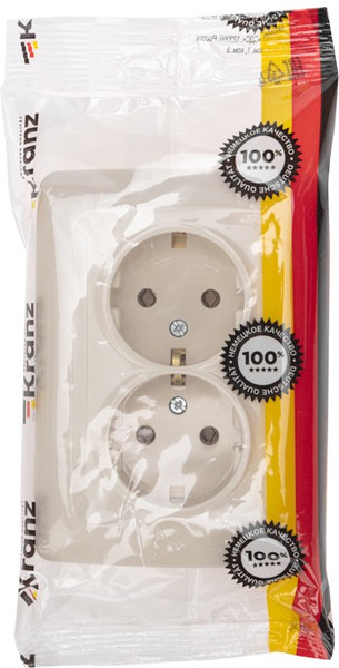 Изображение товара Розетка Kranz KR-78-0248 (бежевый)