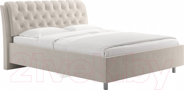 Изображение товара Каркас кровати Сонум Olivia 90x200  (рогожка песочный)