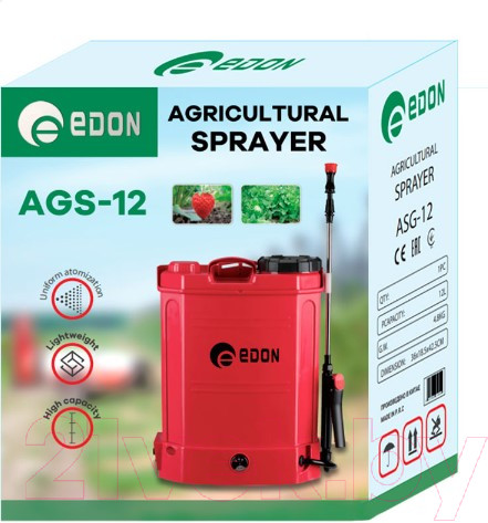 Изображение товара Опрыскиватель аккумуляторный Edon AGS-16