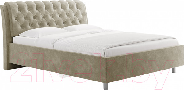 Изображение товара Каркас кровати Сонум Olivia 90x200 (микровелюр кремовый)