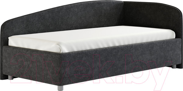 Изображение товара Каркас кровати Сонум Paola R 90x200 (микровелюр серый)