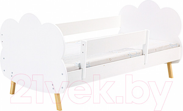 Изображение товара Кровать-тахта детская Мебель детям Облака 80x160 ОН-80 (белый)