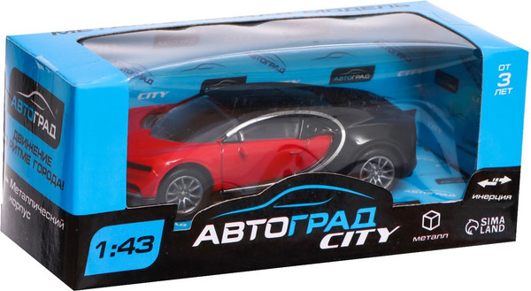 Изображение товара Масштабная модель автомобиля Автоград Купе / 3631404 (красный)