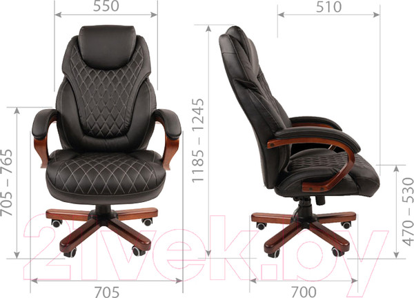Изображение товара Кресло офисное Chairman 406 N (экопремиум, коричневый)