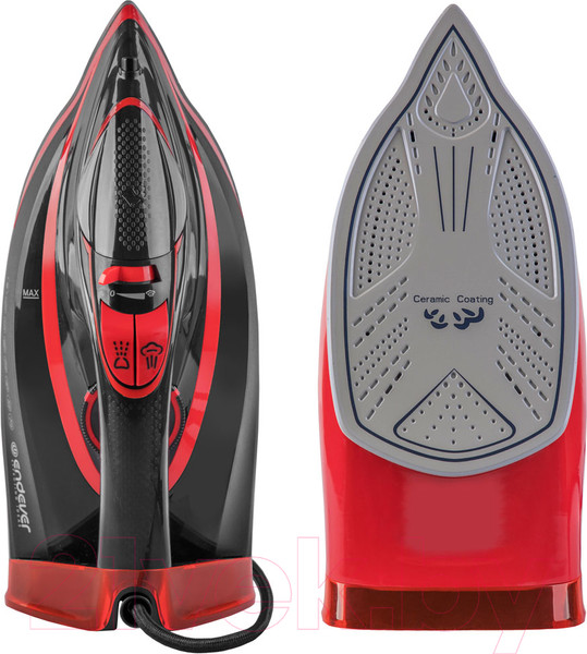 Изображение товара Утюг Endever Delta-225 (черный/красный)
