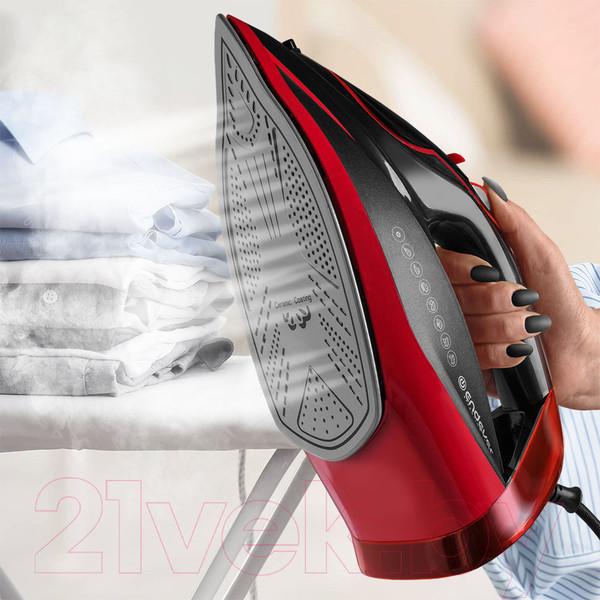 Изображение товара Утюг Endever Delta-225 (черный/красный)