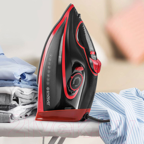 Изображение товара Утюг Endever Delta-225 (черный/красный)