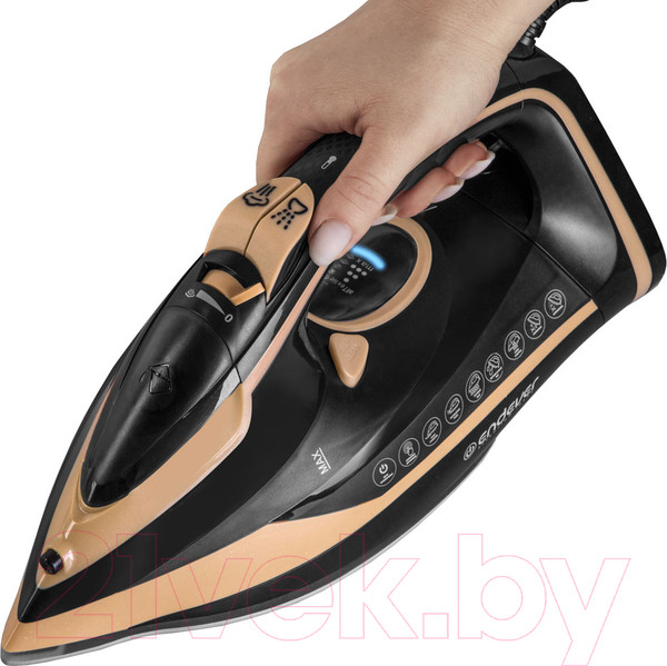 Изображение товара Утюг Endever Delta-226 (черный/бежевый)