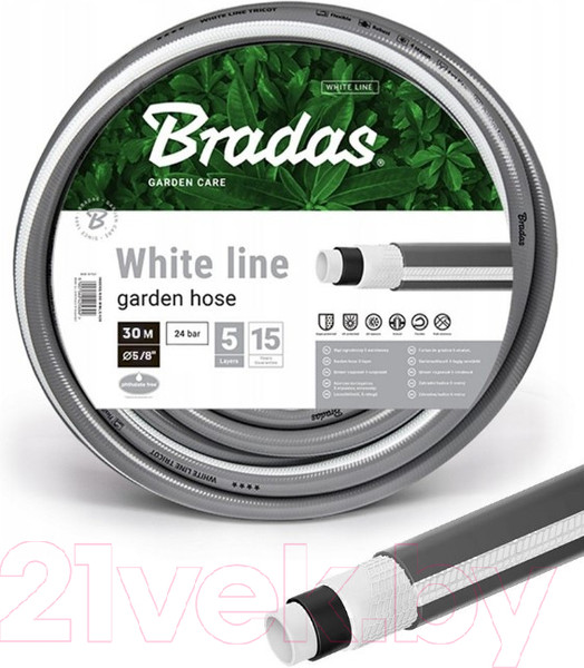 Изображение товара Шланг поливочный Bradas White Line 5/8 (30м)