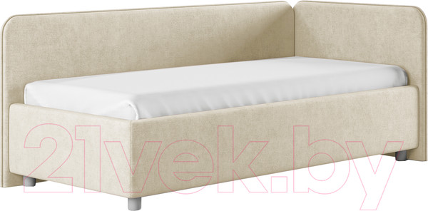 Изображение товара Каркас кровати Сонум Capri R 90x200 (микровелюр кремовый)