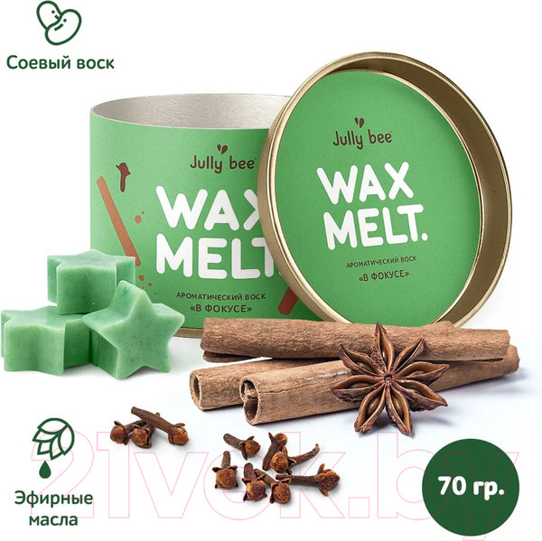 Изображение товара Воск для аромалампы Jully Bee В фокусе (70г)