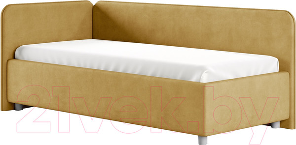 Изображение товара Каркас кровати Сонум Capri L 90x200 (замша горчичный)