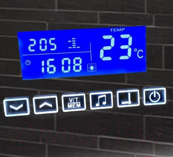 Изображение товара Зеркало Пекам Greta 80x120 / greta-80x120MP (с подсветкой, с многофункциональной панелью, подогревом)