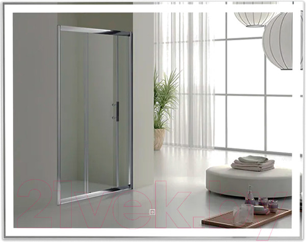 Изображение товара Зеркало Пекам Greta 140x80 / greta-140x80s (с подсветкой, с сенсором на прикосновение)