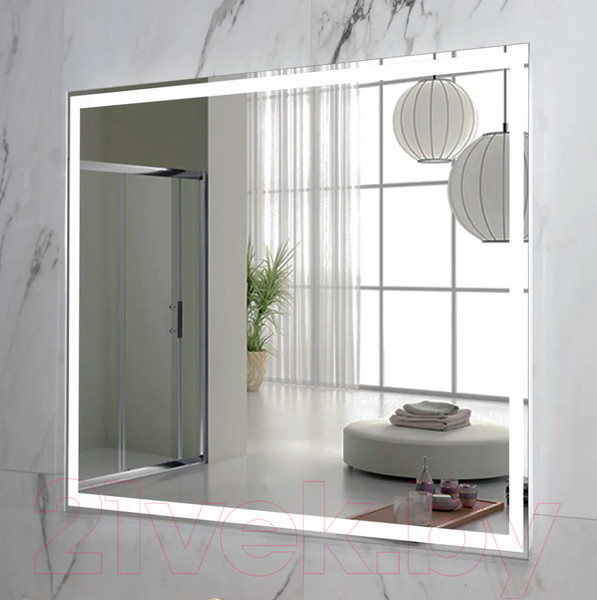 Изображение товара Зеркало Пекам Greta 140x80 / greta-140x80d (с подсветкой, с сенсором на взмах руки)
