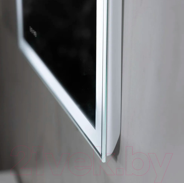 Изображение товара Зеркало Пекам Greta 140x80 / greta-140x80dcl (с подсветкой, с сенсором на взмах руки, часами)