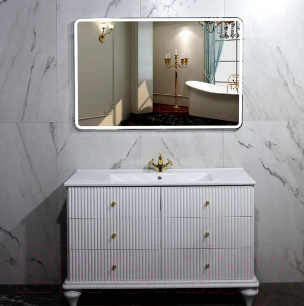 Изображение товара Зеркало Пекам Marta 1 140x80 / marta1-140x80d (с подсветкой, с сенсором на взмах руки)