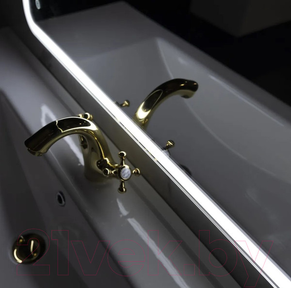 Изображение товара Зеркало Пекам Marta 1 110x80 / marta1-110x80dp (с подсветкой, с сенсором на взмах руки и подогревом)