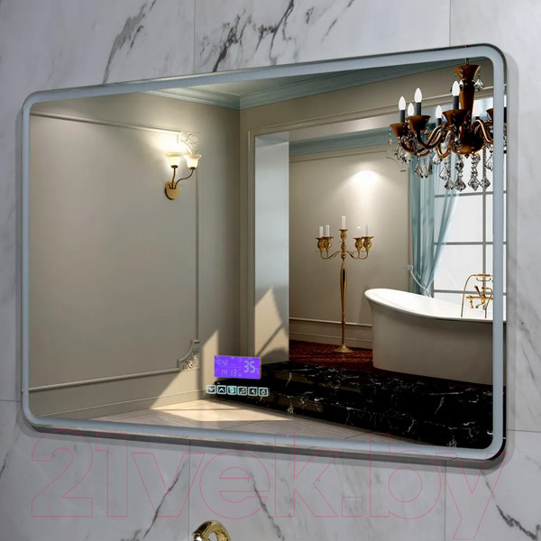 Изображение товара Зеркало Пекам Marta 1 80x60MP / marta1-80x60MP (с подсветкой, с многофункциональной панелью, подогревом)