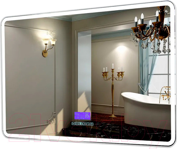 Изображение товара Зеркало Пекам Marta 1 80x60MP / marta1-80x60MP (с подсветкой, с многофункциональной панелью, подогревом)