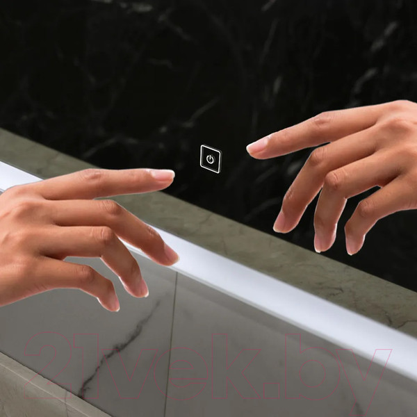 Изображение товара Зеркало Пекам Marta 140x80 / marta-140x80s (с подсветкой, с сенсором на прикосновение)