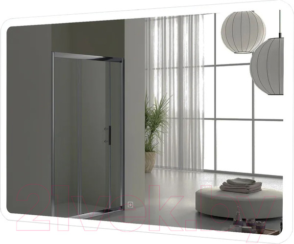 Изображение товара Зеркало Пекам Marta 140x80 / marta-140x80s (с подсветкой, с сенсором на прикосновение)