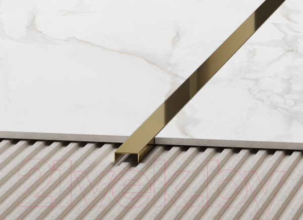 Изображение товара Профиль декоративный Eviso Pro-Line PRGO-0001 2700x10x8 (золото глянец)