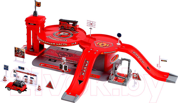 Изображение товара Паркинг игрушечный Автоград Пожарная часть / 6961077
