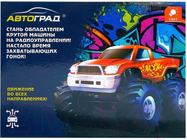 Изображение товара Радиоуправляемая игрушка Автоград Джип Граффити / 6936362 (красный)